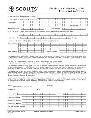Scout Consent Form
