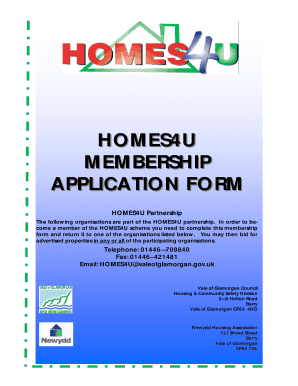 Homes4u  Form