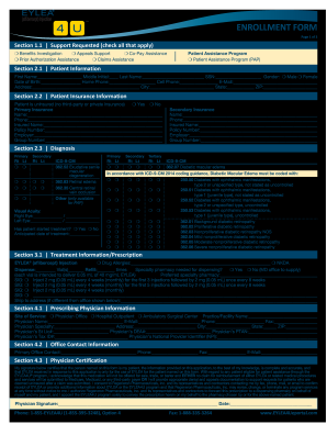 Eylea4u Enrollment Form PDF
