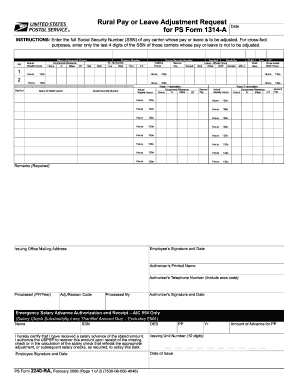 Ps Form 2240