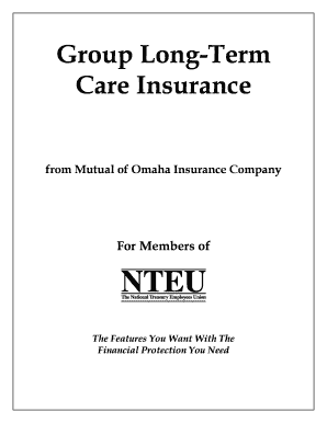 Group Long Term Care Insurance NTEU Nteu  Form