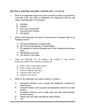 Ethiopian Legal Forms