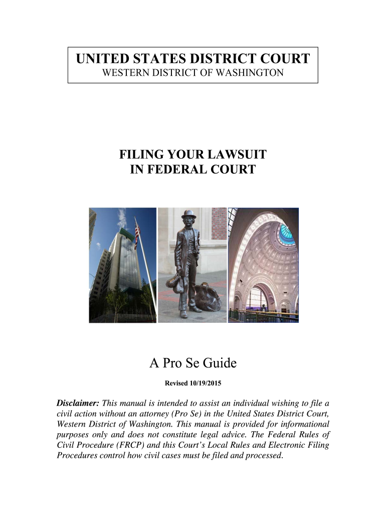  Filing Your Lawsuit in Federal Court a Pro Se Guide Wawd Uscourts 2015