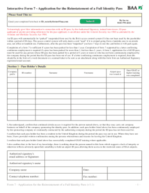 Baa ID Centre Form 7