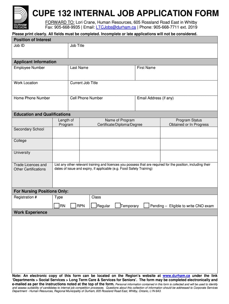 Job Request Form