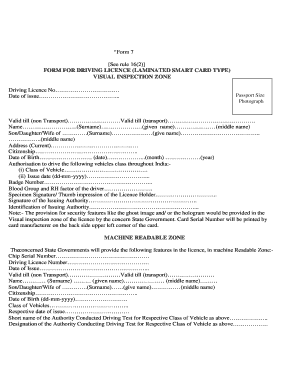 Printing of Dl in Form 7