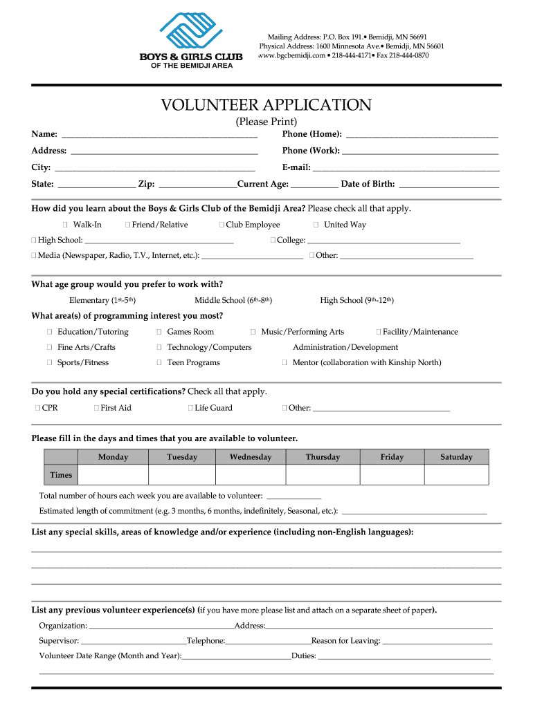  Apply Boys and Girls Club 2011-2024