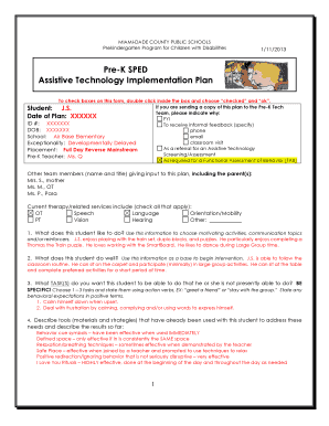 Aac Implementation Plan Template  Form