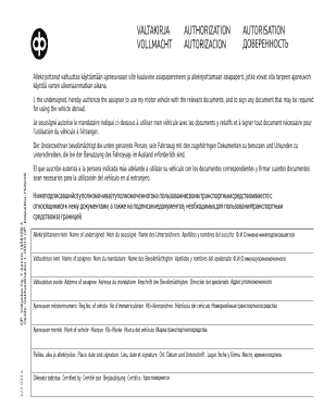 VALTAKIRJA AUTHORIZATION AUTORISATION VOLLMACHT AUTORIZACION Pohjola  Form