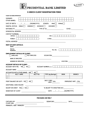 E Zwich Registration Online  Form