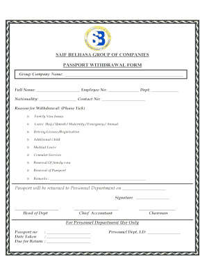 United Arab Emirates Passport  Form