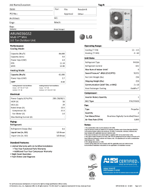 Multi V Mini LG VRF  Form