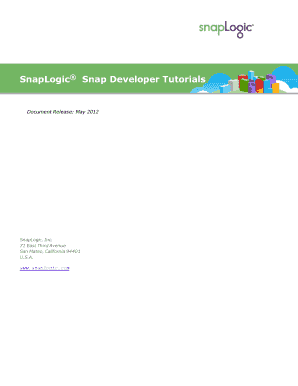 Snaplogic Tutorial PDF  Form