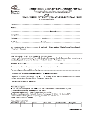 Ncp Membership Registration Form