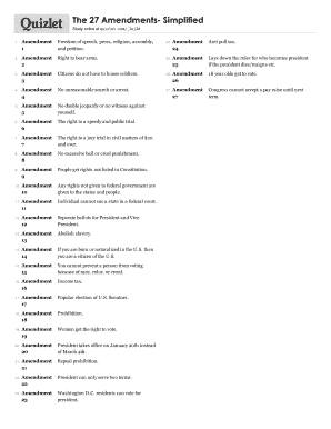 All Amendments Simplified  Form