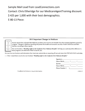 Shedding Light on the Confusion over Medicare Benefits  Form