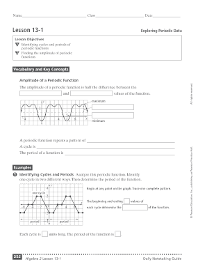 Practice 13 1 Exploring Periodic Data Worksheet Answers  Form