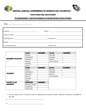 Pathfinder Enrollment Form