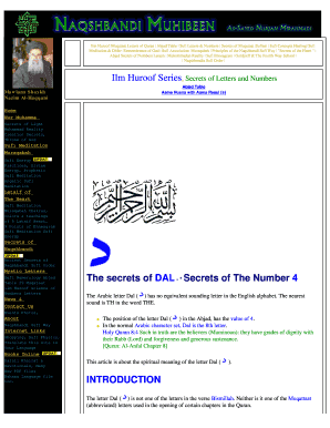 Abjad Table  Form