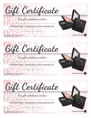 Christmas Gift Certificates 2 Qtofficecom  Form