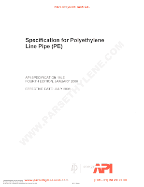 API 15le PDF  Form