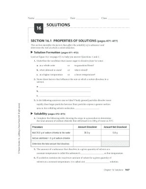 Prentice Hall Chemistry Worksheets  Form