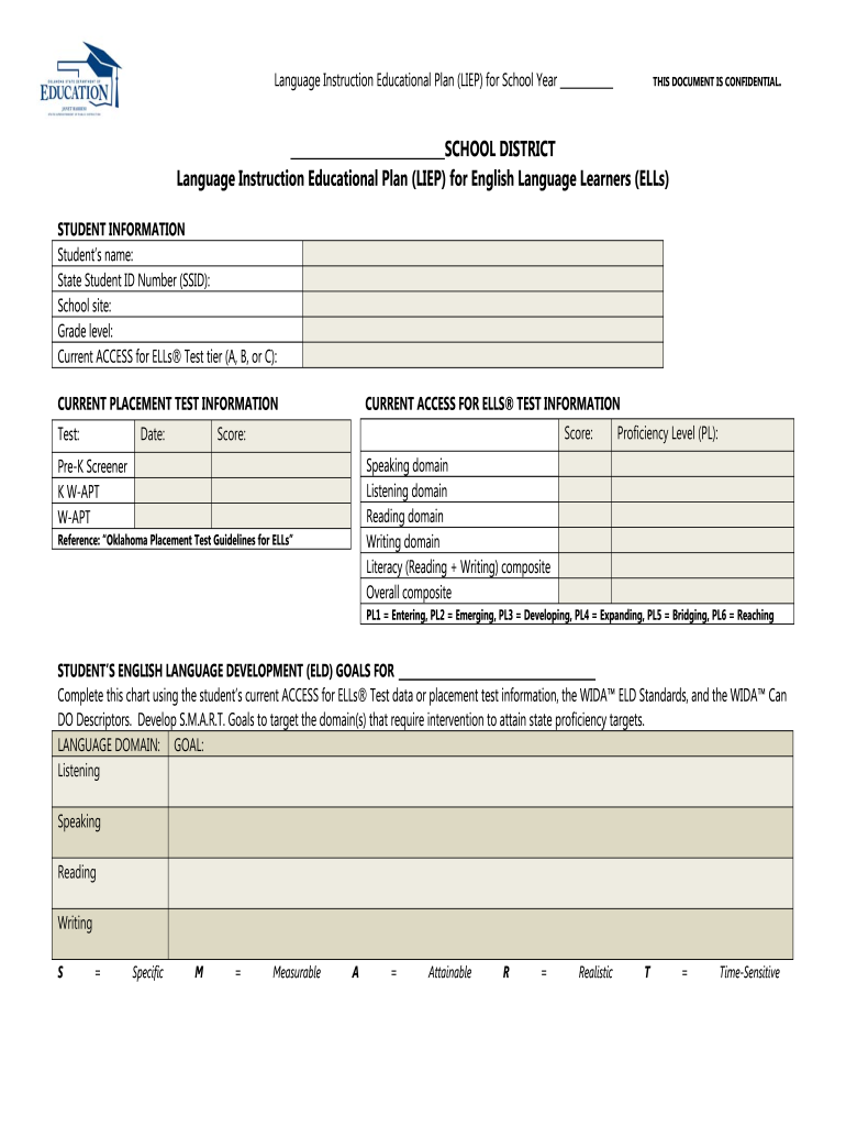 Get and Sign Liep Oklahoma Form