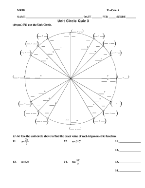 MR18 Unit Circle Quiz 3doc  Form