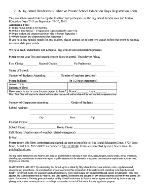 Private School Registration Form PDF