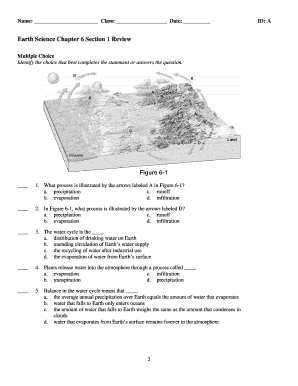 Chapter 6 Earth Science Answer Key  Form