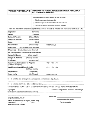 2 Si Certifica Che La Fotografia Sopra Esposta Corrisponde a Sig Sig  Form