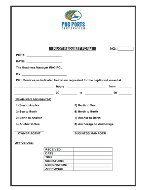 Png Ports Application Form