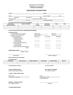 Get and Sign Erf Form