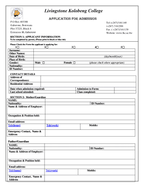 Lkc School Fees  Form