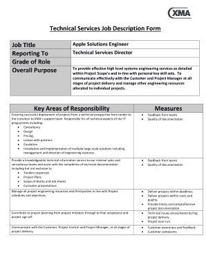 Job Description Form