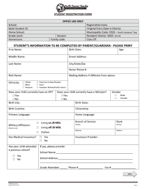 School ID Application Form