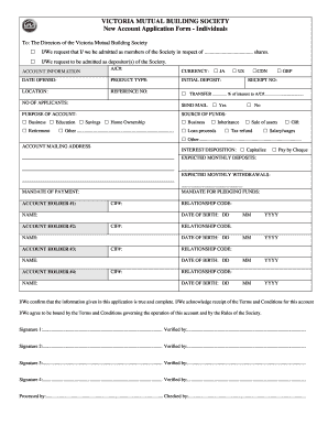 Vmbs Application Form