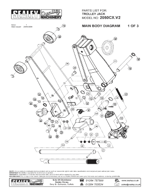 Hydraulic Floor Jack Parts Diagram  Form
