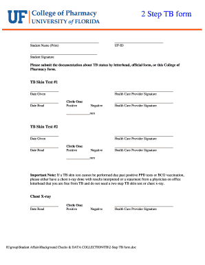 2 Step TB Form