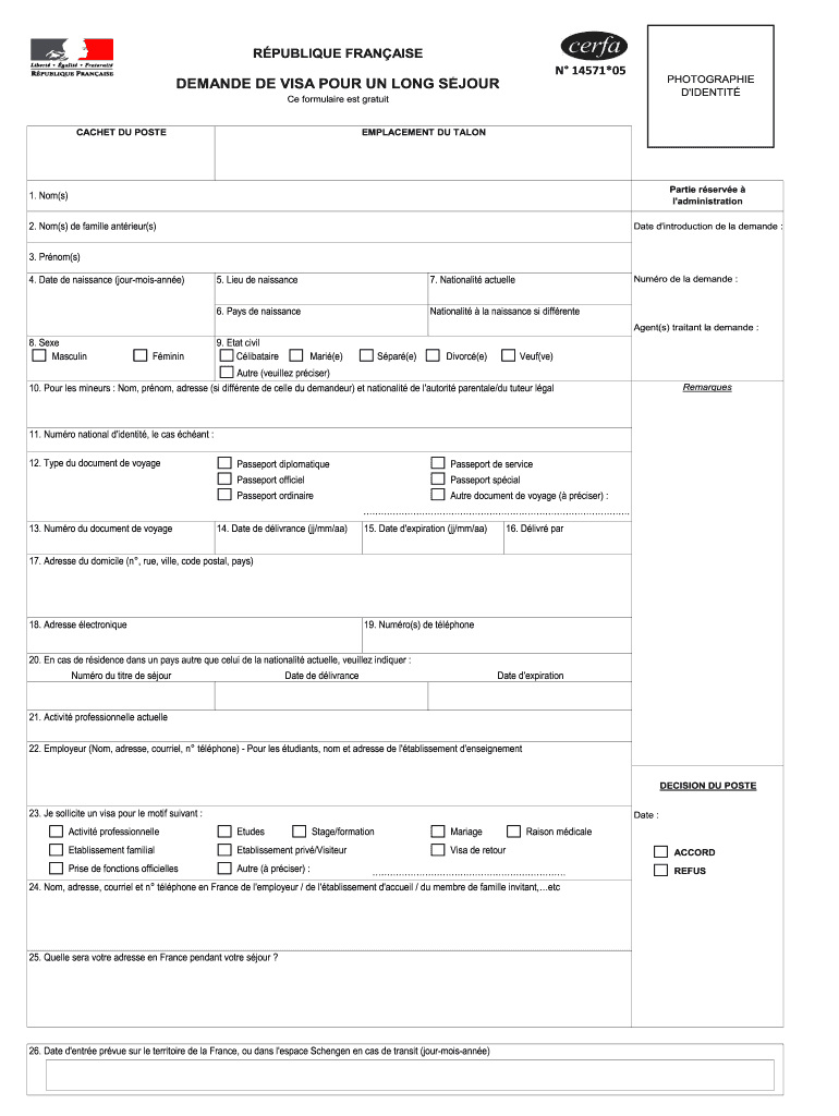 Cerfa 14571  Form