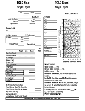 Told Sheet  Form