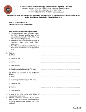Jreda Application Form PDF Download