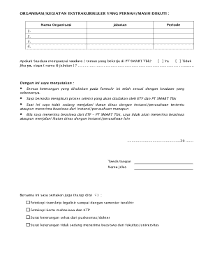 Eka Tjipta Foundation Beasiswa  Form