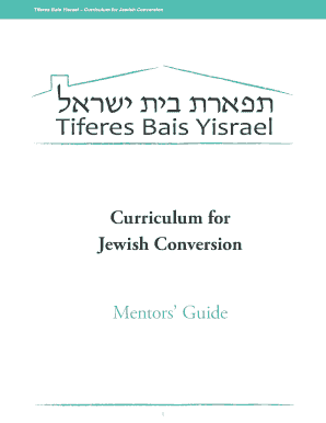 Curriculum for Jewish Conversion Jewish Family Focus Jewishfamilyfocus  Form