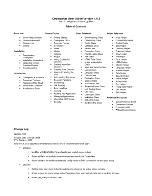 Codeigniter User Guide PDF  Form
