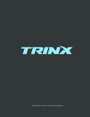 1 Bicycle Binstruction Manualb TRINX  Form