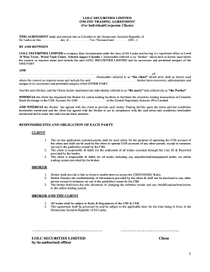 Lolc Online Trading  Form