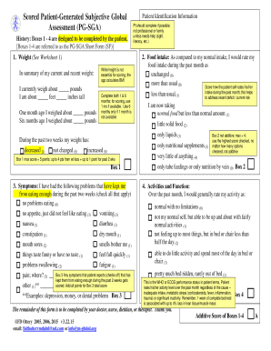 Pg Sga  Form