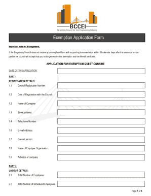 Bccei Registration  Form