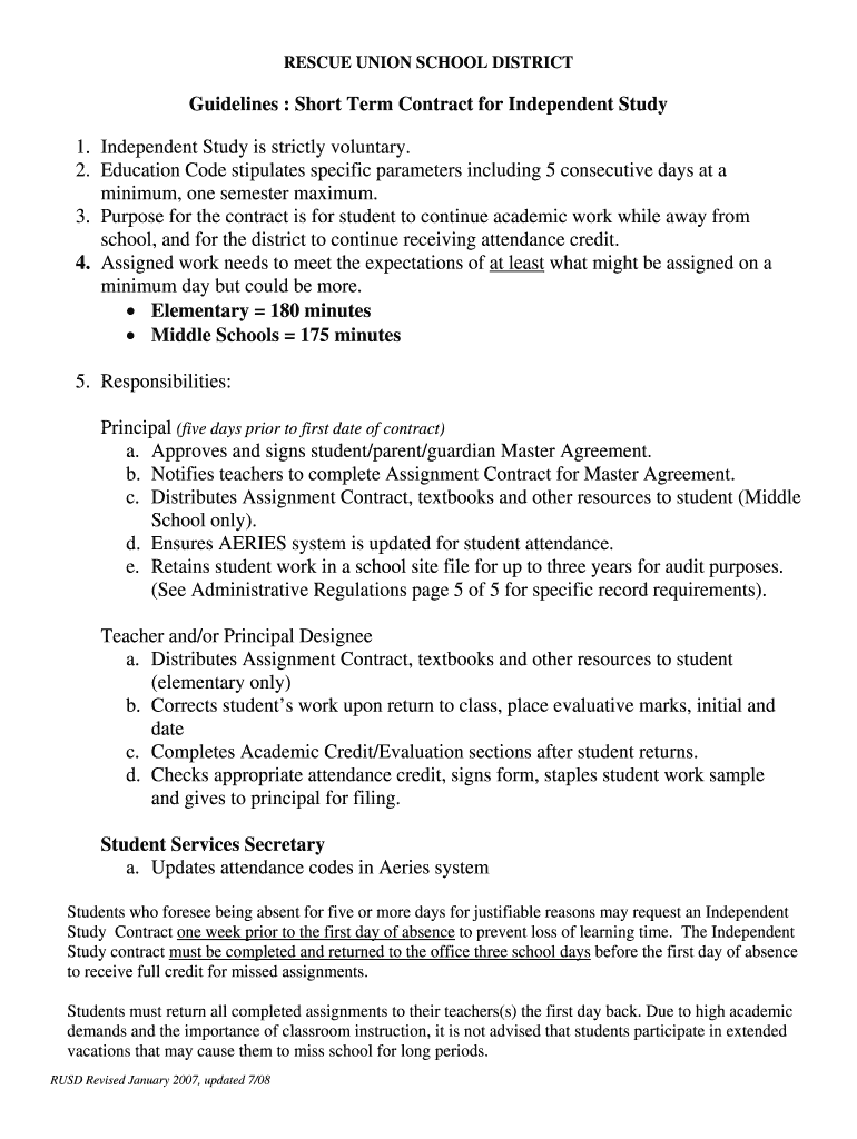 Student Academic Contract Template from www.signnow.com